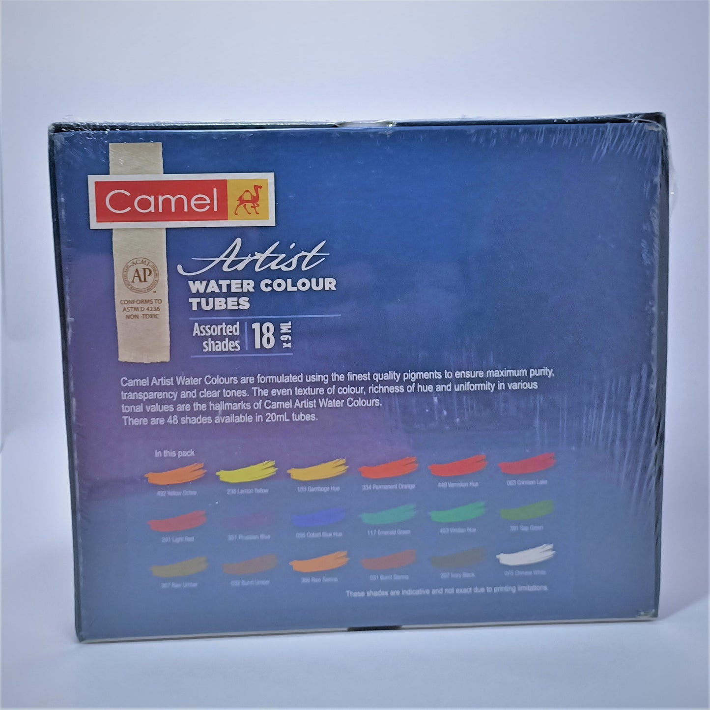 Camel Artist Watercolor 9ml each (Set Of 18)