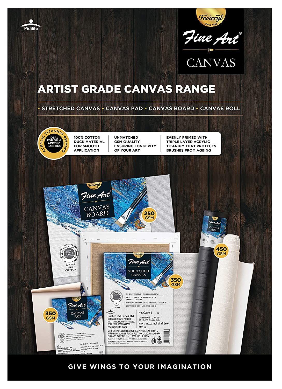 Fine Arts Canvas Roll 36 inch x 5m