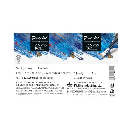 Fine Arts Canvas Roll 36 inch x 5m