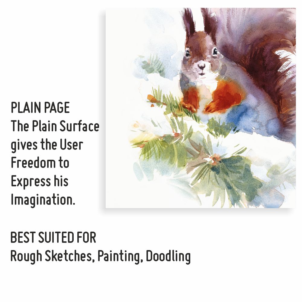 Anupam SKETCH-E – Wire-O Drawing Book Squre – 140GSM